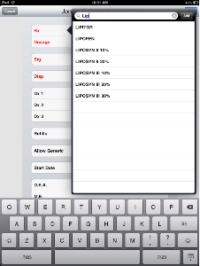 Rx Medication Selection List Popover Help