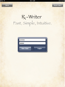 Rx-Writer Login